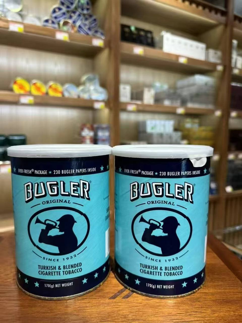 蓝喇叭罐子---手卷烟丝